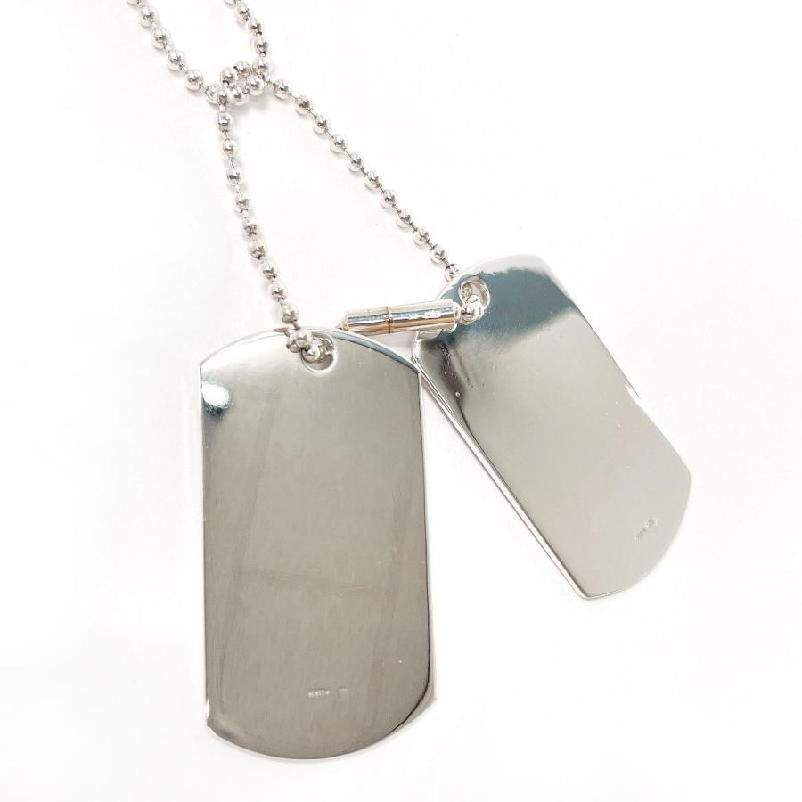 GUCCI（グッチ） ネックレス ドッグタグ ダブルプレート ボール