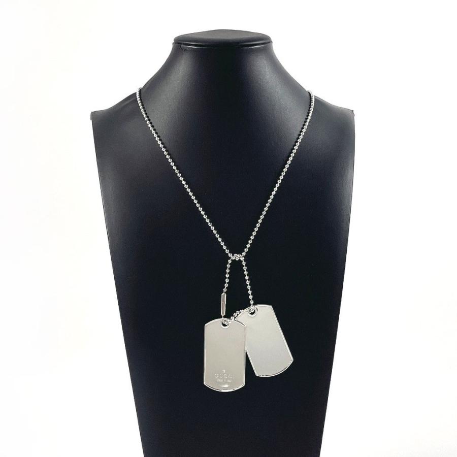 GUCCI グッチ プレート ナンバー7 ペンダント ドッグタグ 2個セット GUCCI（グッチ） ネックレス ドッグタグ ダブルプレート ボール