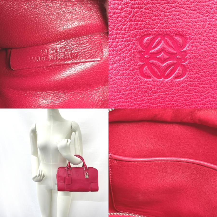 LOEWE（ロエベ） ハンドバッグ 35235A03 アマソナ 28 レザー ピンク 