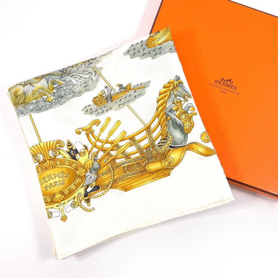 HERMES（エルメス） スカーフ カレ 90 VOILES DE LUMIERE 光の帆船