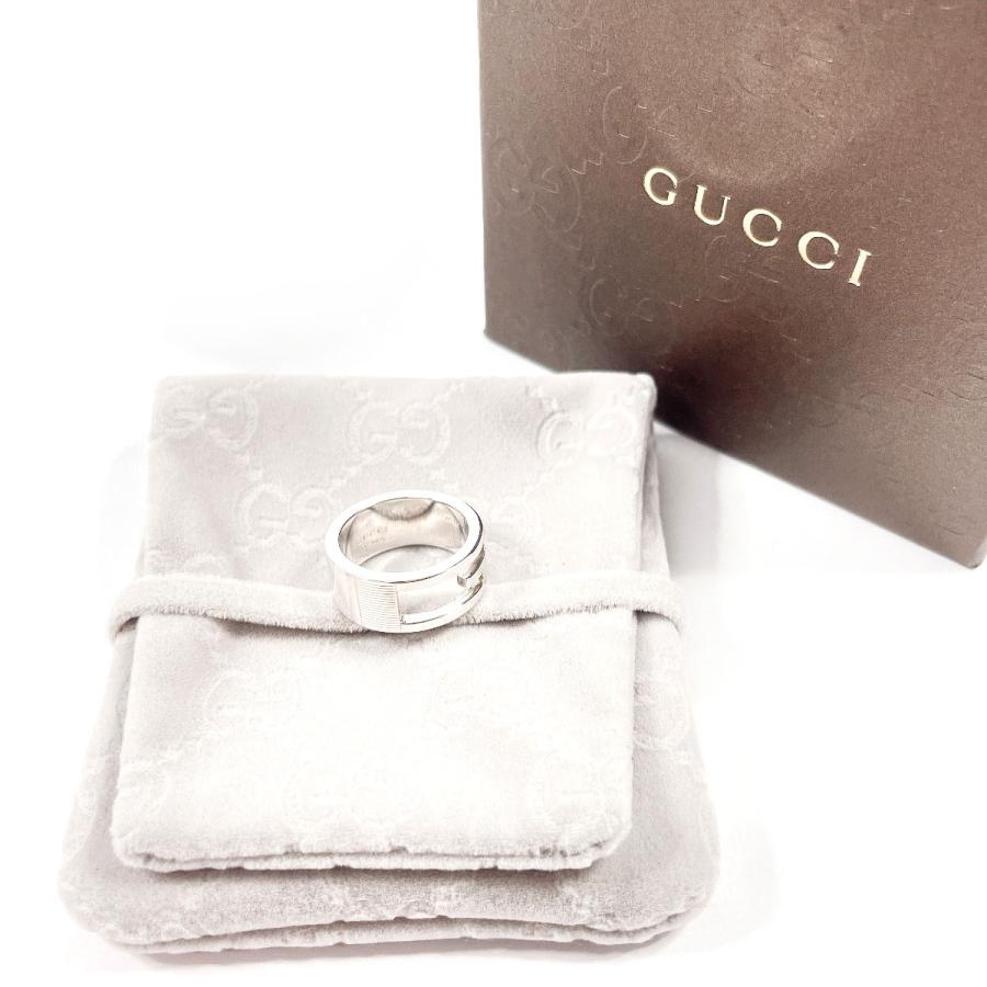 GUCCI シルバーリング　9号 GUCCI（グッチ） 9号 リング・指輪 ブランデッド カットアウトG ＃10