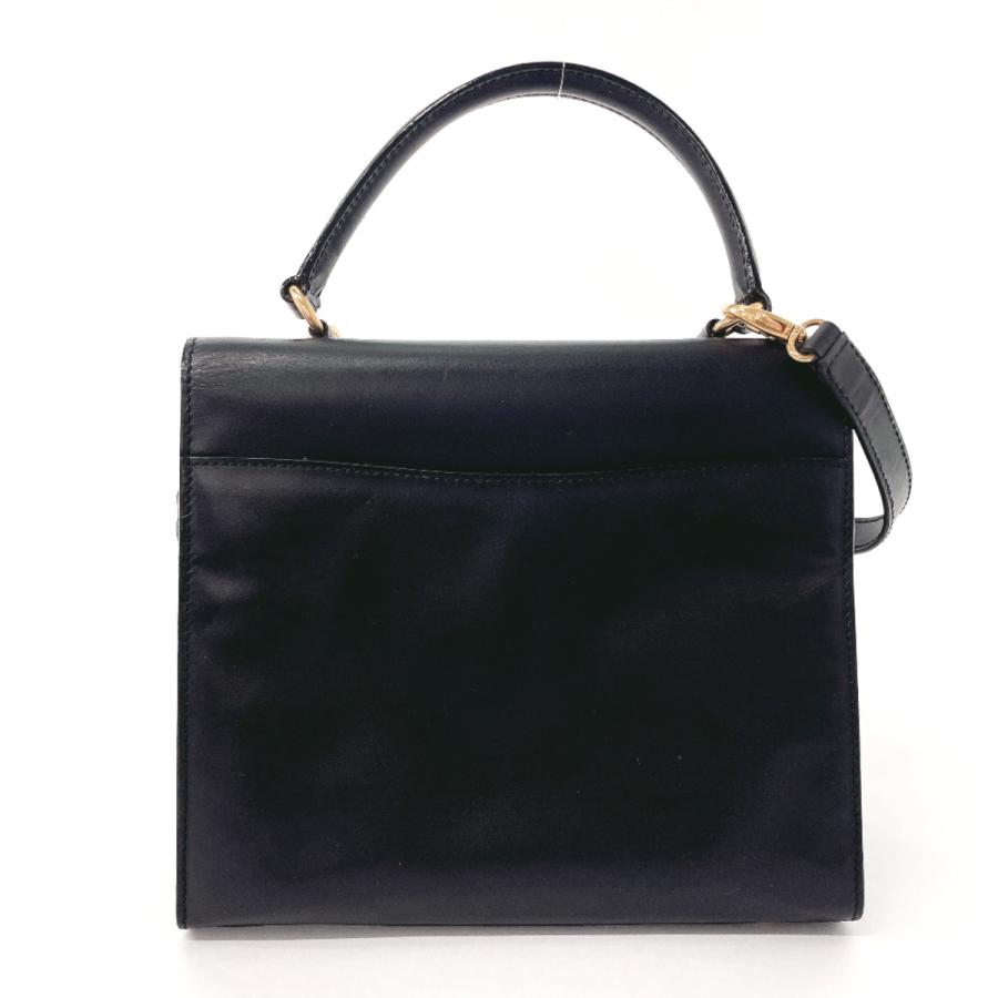 CELINE（セリーヌ） ハンドバッグ ケリー型 レザー ブラック