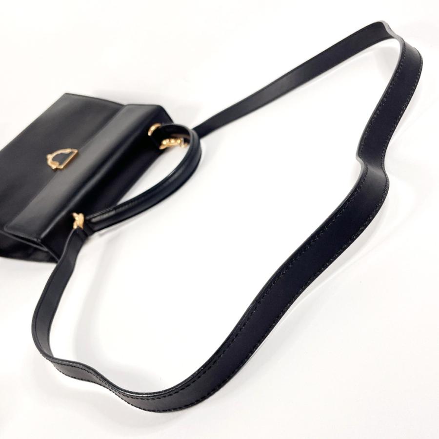 CELINE（セリーヌ） ハンドバッグ ケリー型 レザー ブラック