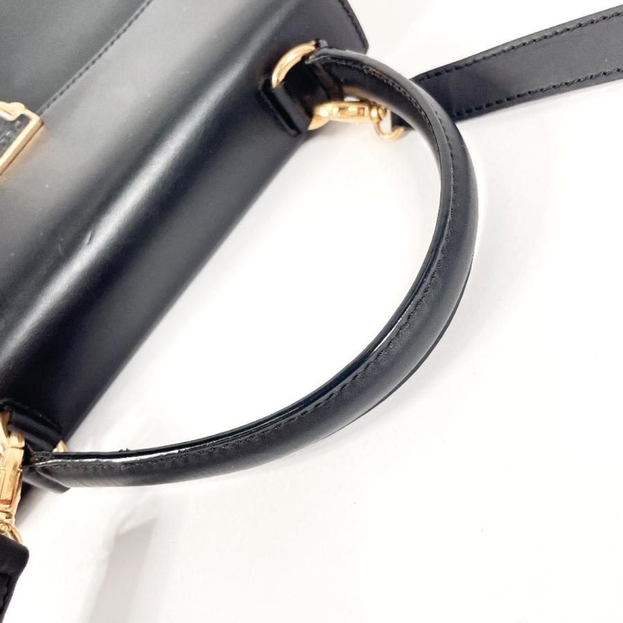 CELINE（セリーヌ） ハンドバッグ ケリー型 レザー ブラック