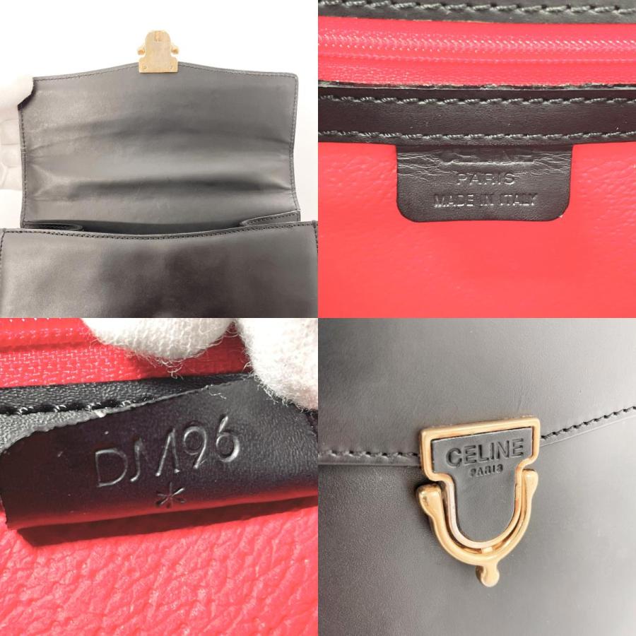 CELINE（セリーヌ） ハンドバッグ ケリー型 レザー ブラック