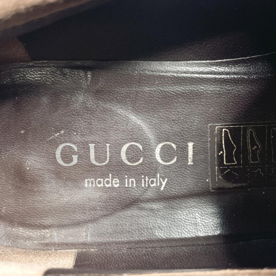 GUCCI グッチ ローファー 100 0491 スウェード ブラウン サイズ GUCCI グッチ ローファー 100 0491 スウェード ブラウン サイズ