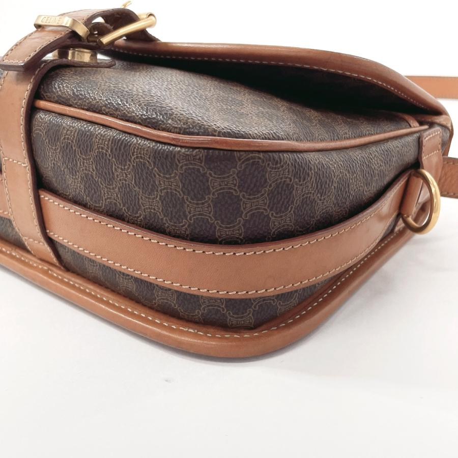 CELINE（セリーヌ） ショルダーバッグ マカダム PVC/レザー ブラウン