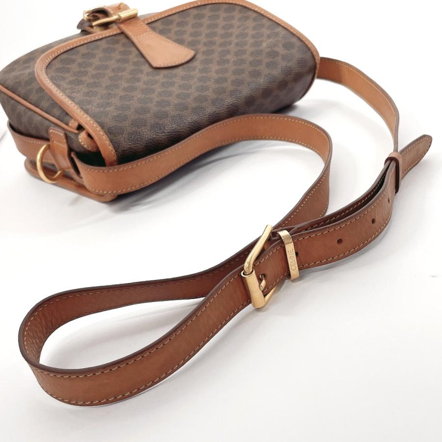 CELINE（セリーヌ） ショルダーバッグ マカダム PVC/レザー ブラウン