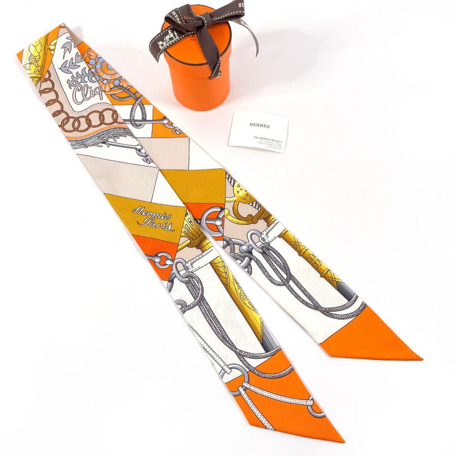 HERMES エルメス ツイリー スカーフ 061574S CLIQUETIS
