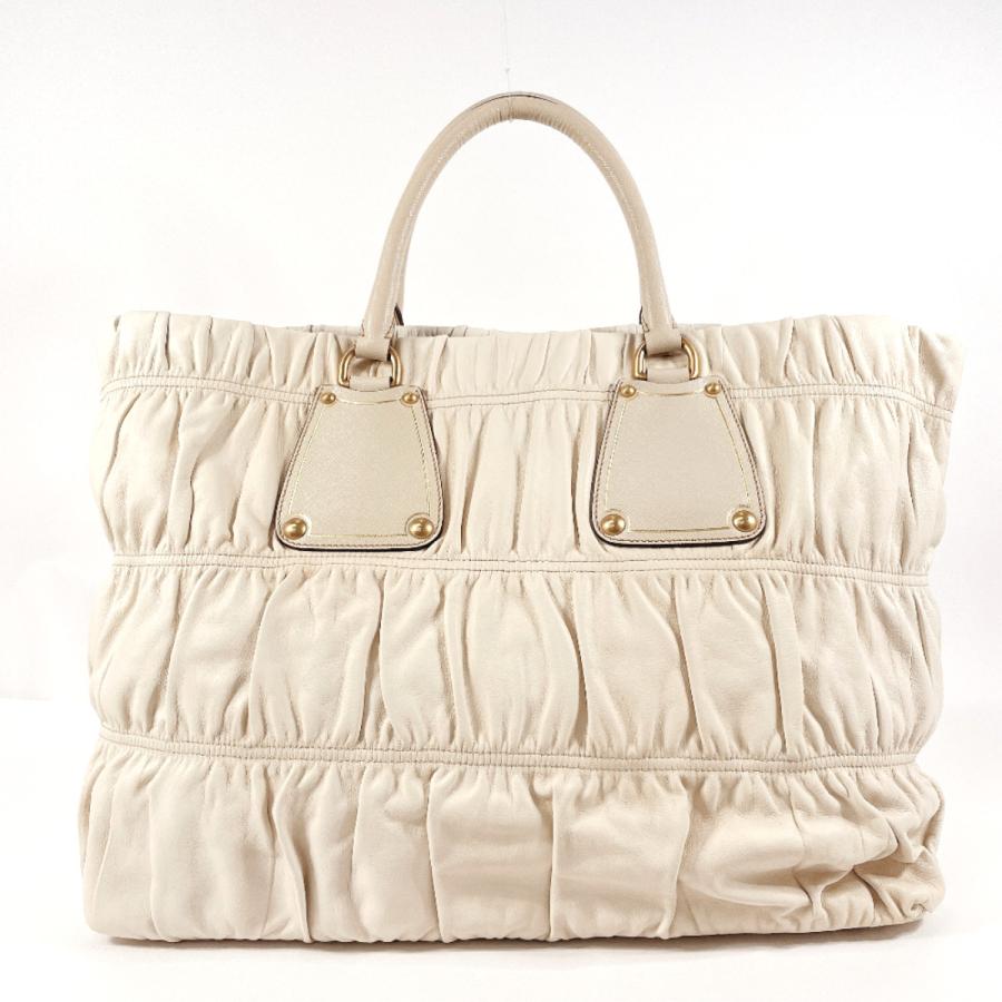 PRADA（プラダ） トートバッグ ハンドバッグ BN1232 ギャザー ナッパ