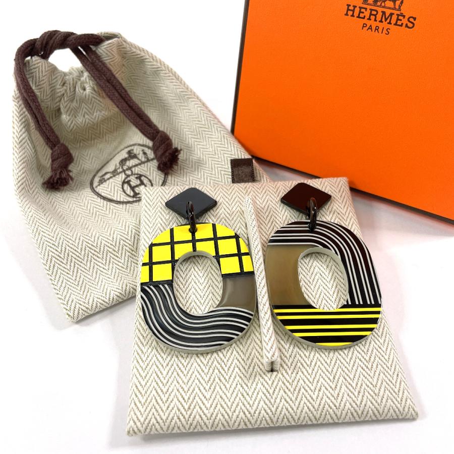 HERMES（エルメス） 新品 ピアス イスム ポップ チェック バッファロー