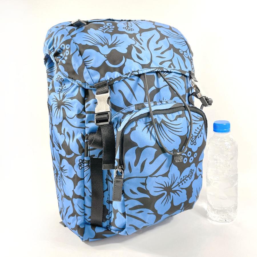 PRADA（プラダ） リュック・デイパック V135 ハイビスカス柄 ナイロン
