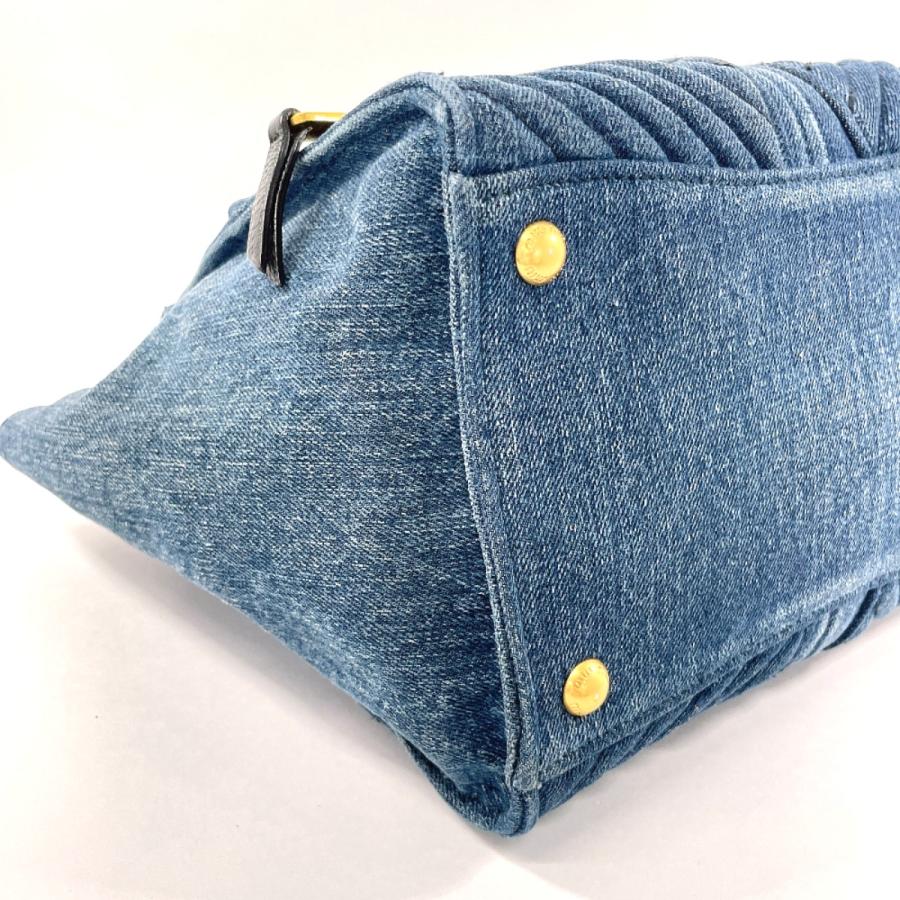 miu miu デニム バイカーバック　ハンドバッグ miumiu デニムバイカーバッグ