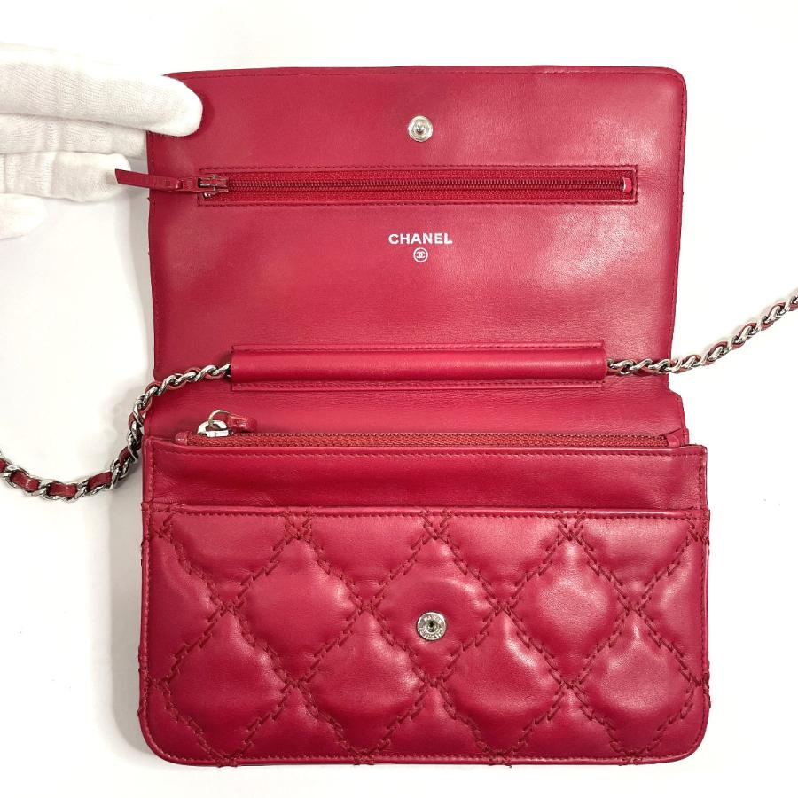CHANEL（シャネル） 長財布 ウルトラステッチ チェーンウォレット ココ