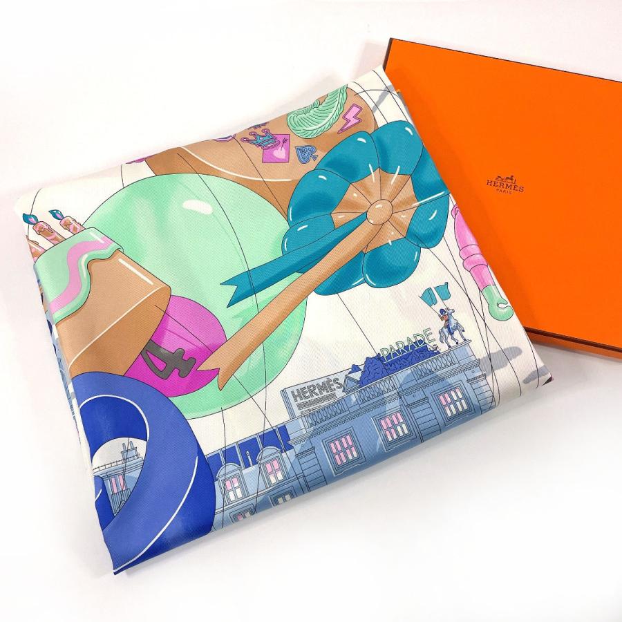 HERMES 未使用品 エルメス スカーフ カレ 90 パラード 大判スカーフ
