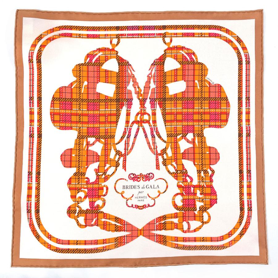 未使用品 エルメス HERMES スカーフ 894052S ガヴロッシュ 45 BRIDES 