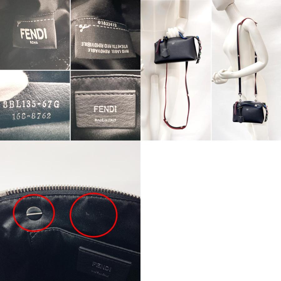 フェンディ バイザウェイ ミディアム ブラック 2way ショルダーバッグ FENDI バイザウェイ ミディアム ショルダー ハンドバッグ