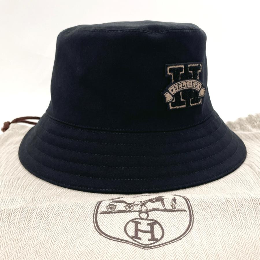 HERMES エルメス ハット 帽子 ハーパー Hセリエ バケットハット