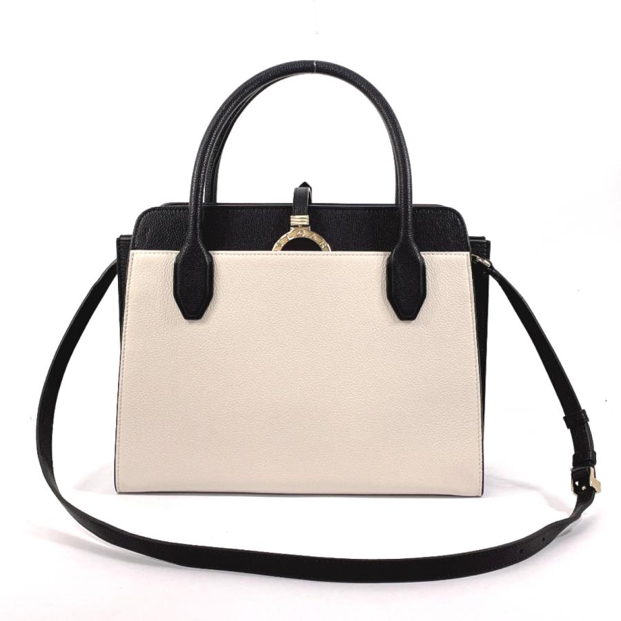 BVLGARI（ブルガリ） トートバッグ アルバ 2WAY レザー ホワイト