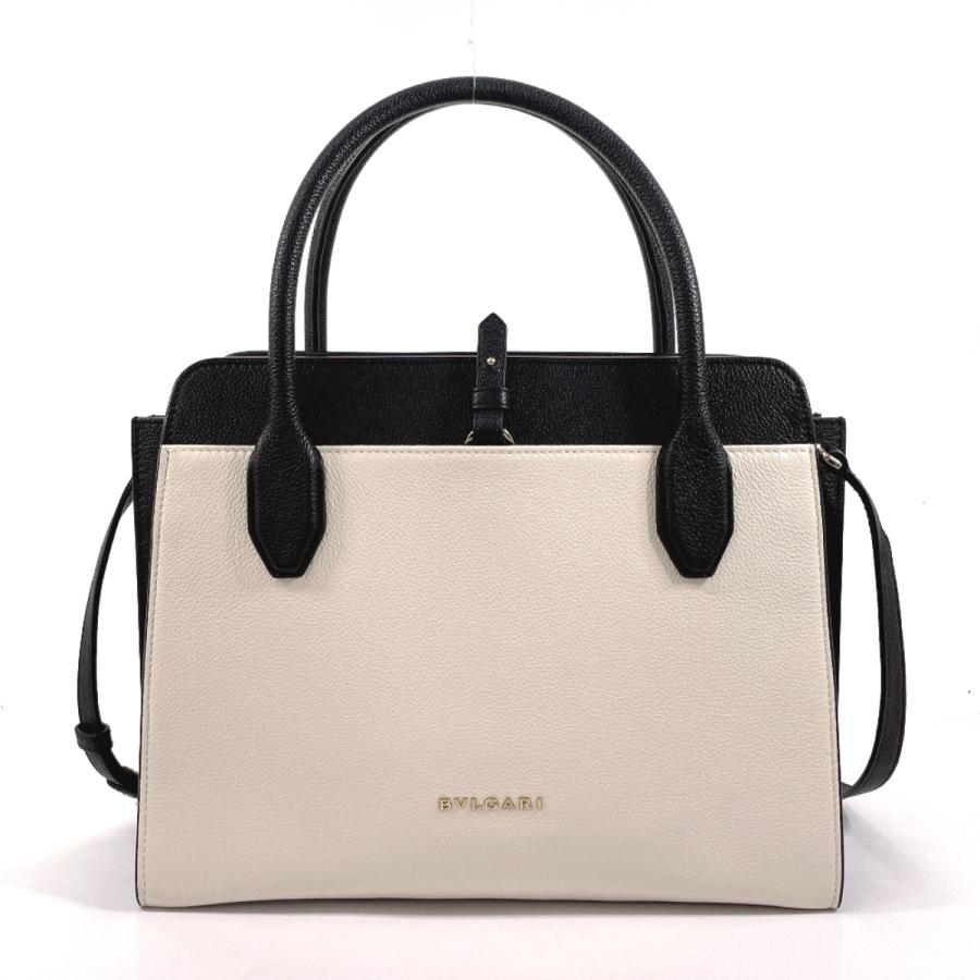 BVLGARI（ブルガリ） トートバッグ アルバ 2WAY レザー ホワイト