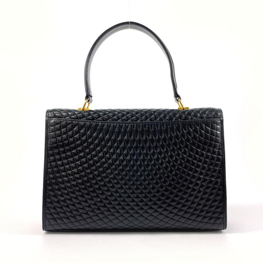 Bally（バリー） ハンドバッグ キルティング レザー ブラック ゴールド