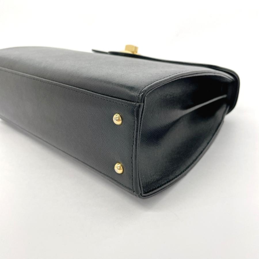 ジバンシー Givenchy ハンドバッグ ロゴ ターンロック レザー ブラック