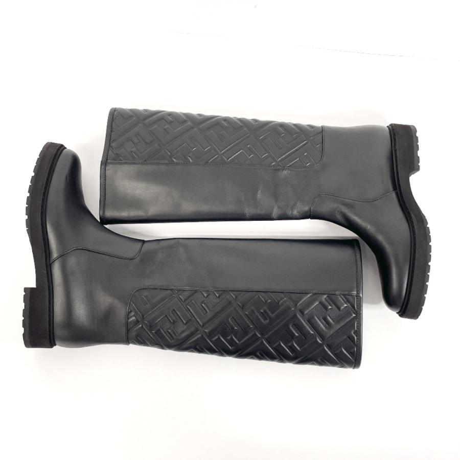 FENDI（フェンディ） 23.5cm ブーツ 8U8036 ロングブーツ ズッカ 21AW