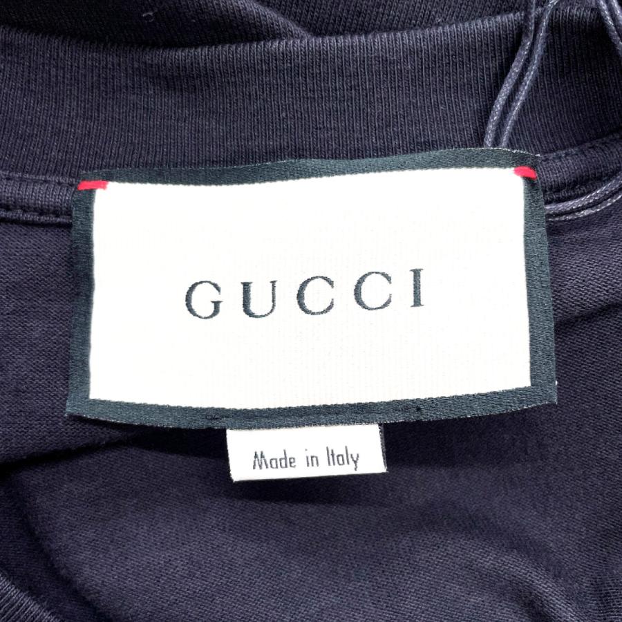 GUCCI（グッチ） 半袖Tシャツ コットン ブラック GUCCIBAND 未使用品