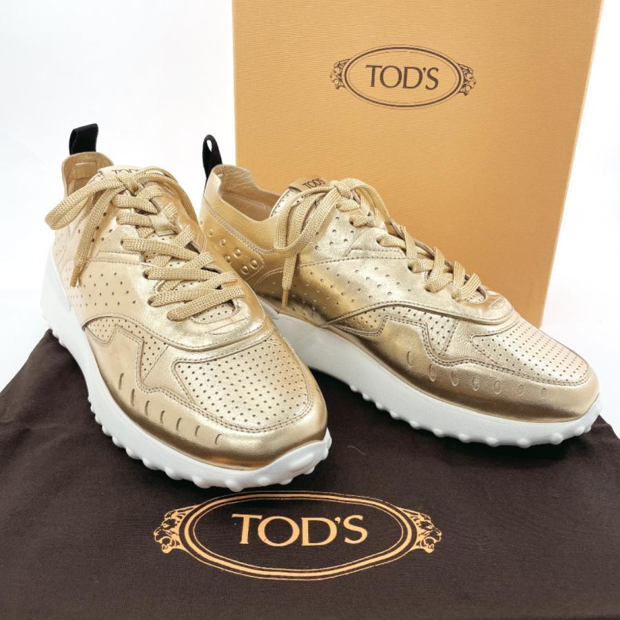 トッズ Tod's 厚底レースアップシューズ35す