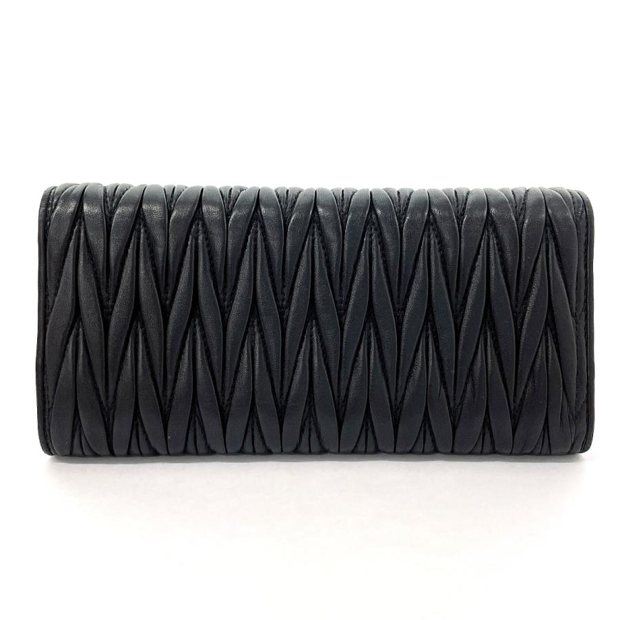 miu miu（ミュウミュウ） 長財布 5MH109 マテラッセ レザー ブラック