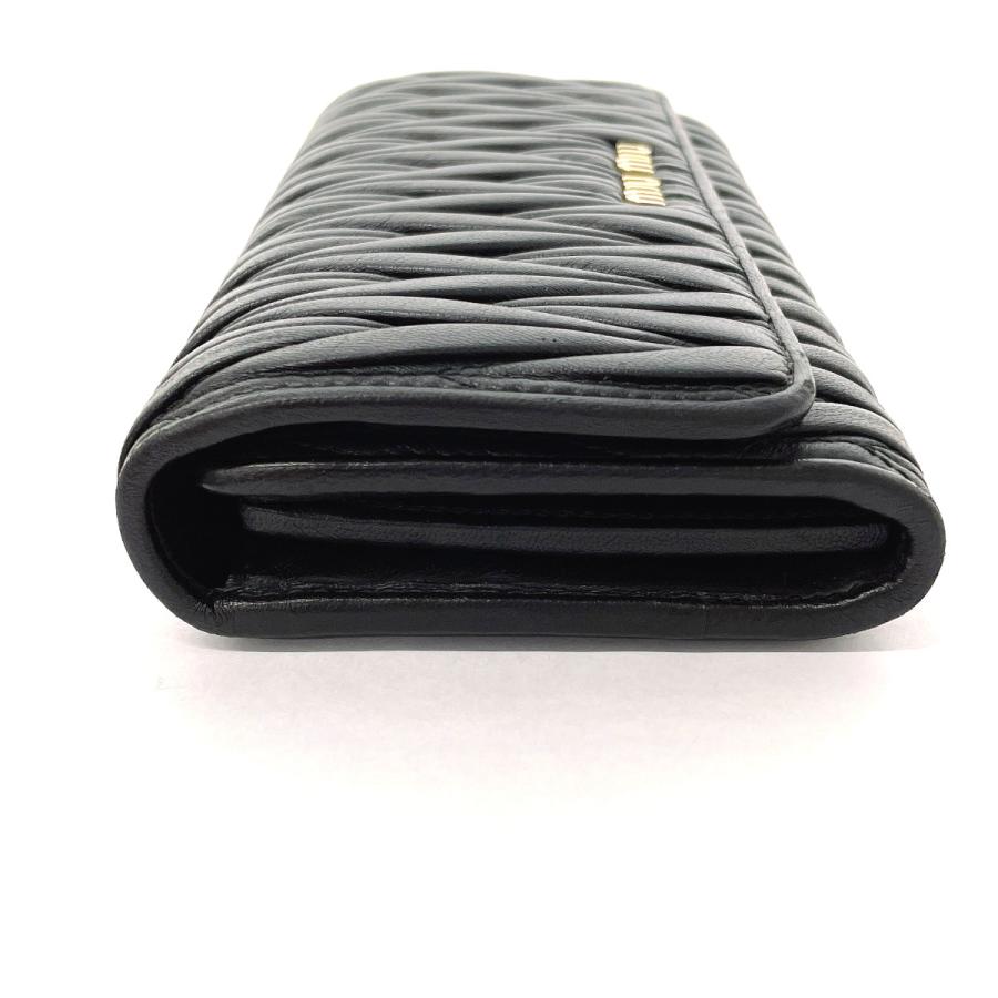 miu miu（ミュウミュウ） 長財布 5MH109 マテラッセ レザー ブラック