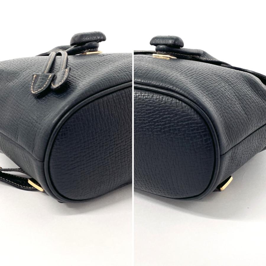 LOEWE ロエベ リュック・デイパック レザー ネイビー ゴールド LOEWE ロエベ リュック・デイパック レザー ネイビー ゴールド