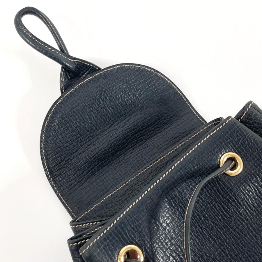 LOEWE ロエベ リュック・デイパック レザー ネイビー ゴールド LOEWE ロエベ リュック・デイパック レザー ネイビー ゴールド