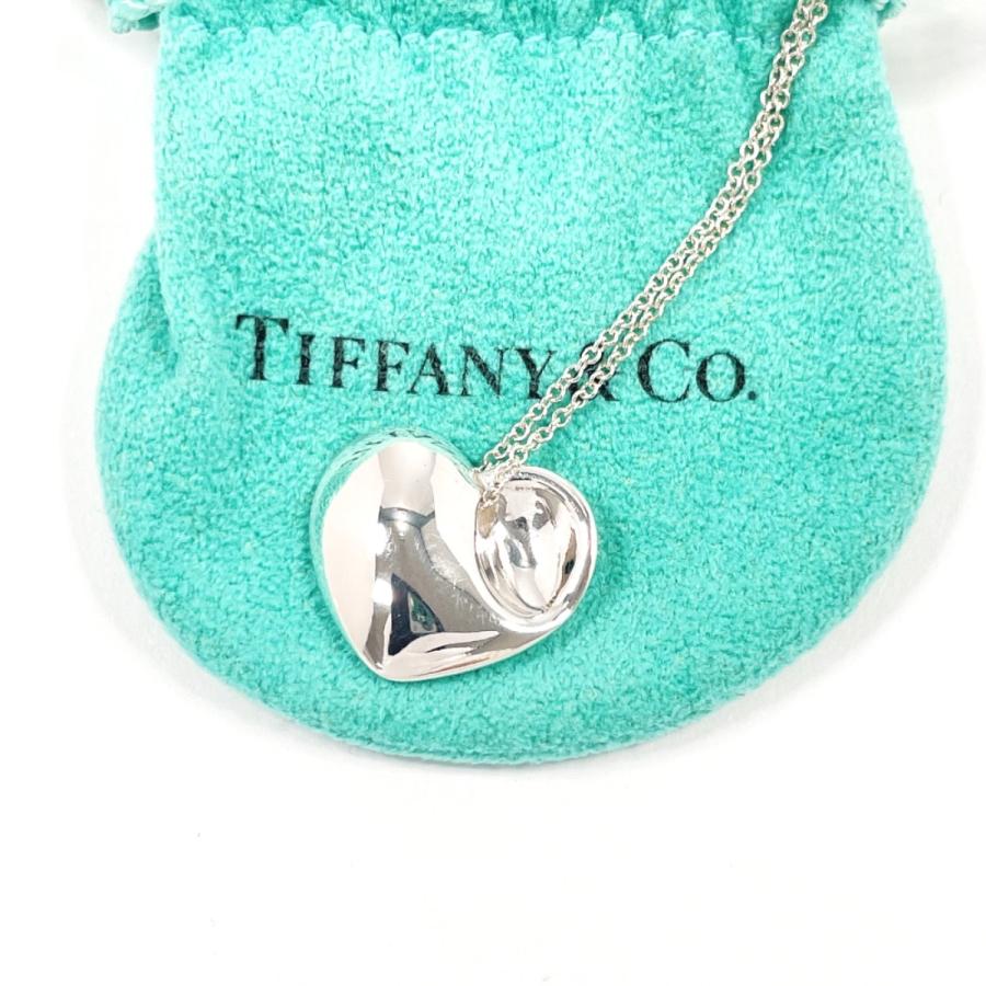 【ティファニー】フォールドハート ネックレス ペンダント シルバー925 TIFFANY&Co.（ティファニー） ネックレス フォールドハート シルバー