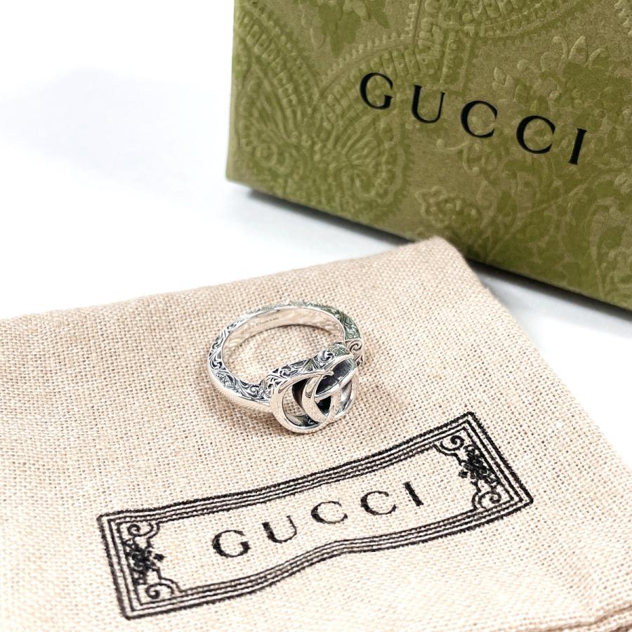 GUCCI グッチ アラベスク 指輪 ダブルG キーモチーフリング 12号 GUCCI 12号 グッチ リング・指輪 ダブルG キーモチーフ