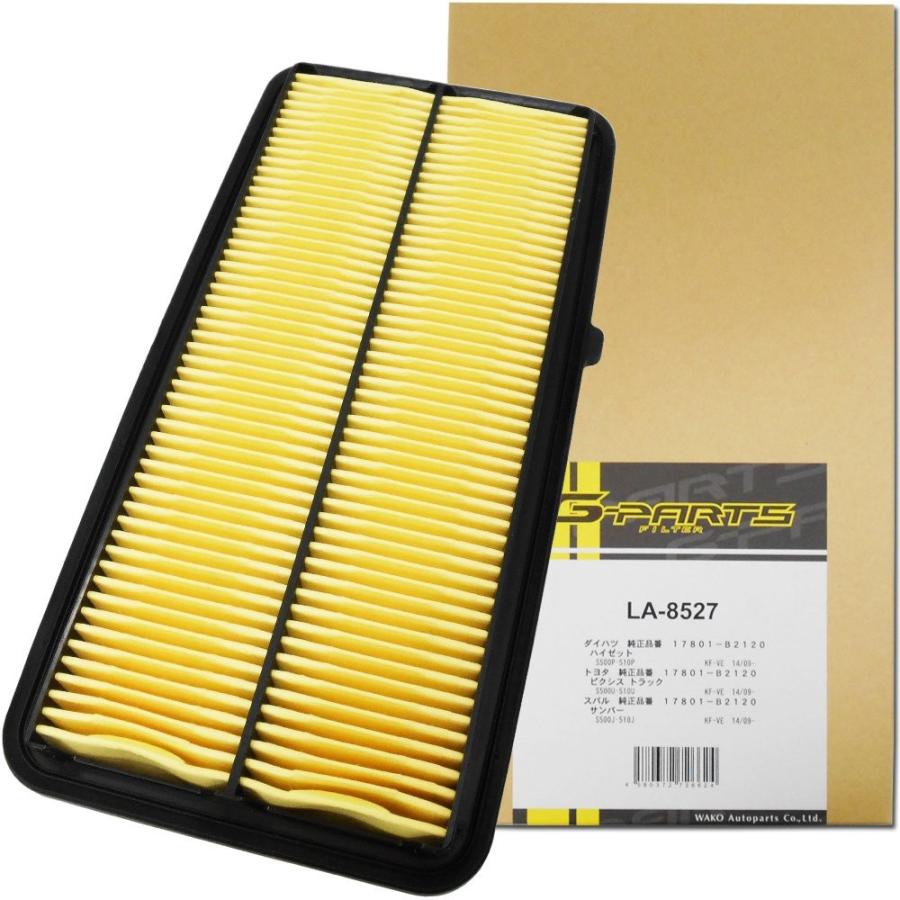 エアフィルター エアクリーナー サンバー スバル車 ピクシストラック トヨタ車 ハイゼット ダイハツ車 La 8527 適合表で要確認 Air La 8527 01 フィルタ ワイパー ジェイピット 通販 Yahoo ショッピング