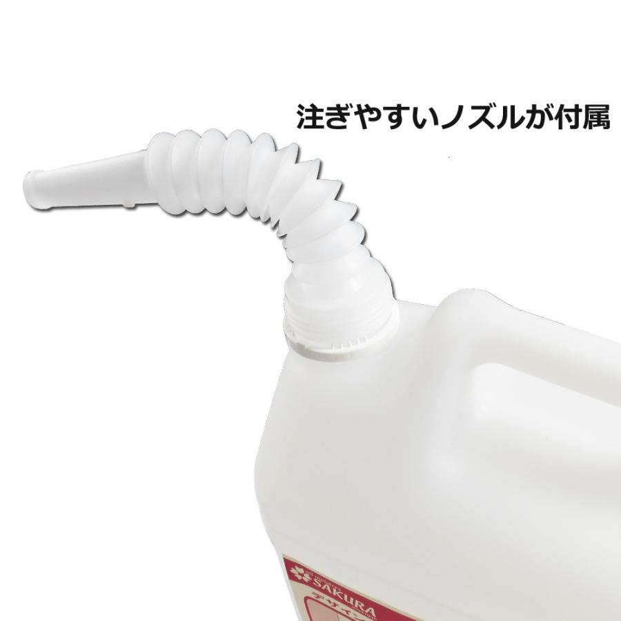 作動油 スーパーハイドロ 32 5L缶 プラスチック缶 ノズル付 耐摩耗性