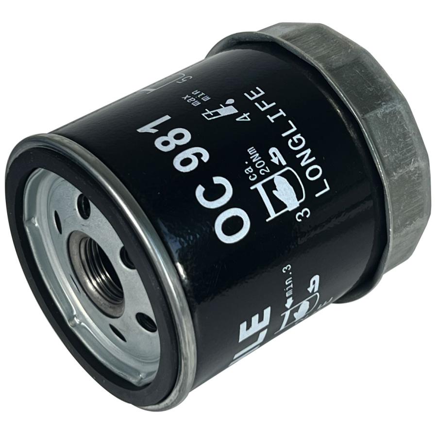 オイルフィルター 1個＆ フィルターレンチ 1個セット ジープ クライスラー レンチ 76mm 14角ケース 脱着二面幅27mm MAHLE マーレ OC981/OCS1 | クライスラー・ジープ | 03