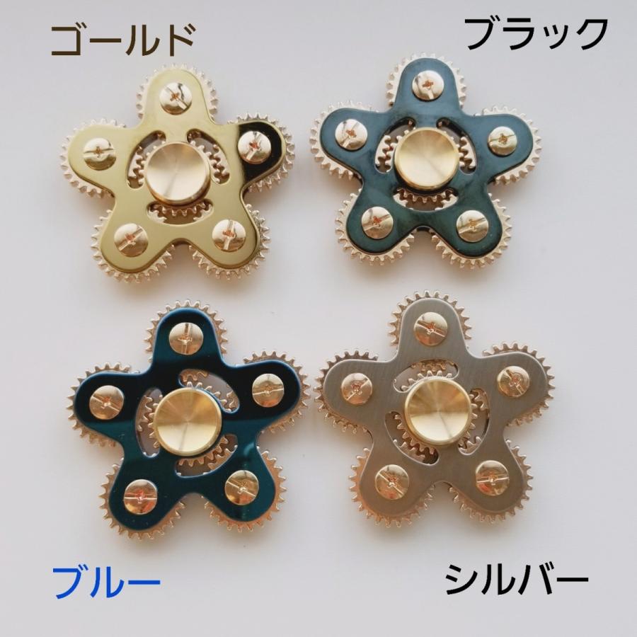 ハンドスピナー,フィンガースピナー, 5歯,5ギア,歯車,薄型 : JP