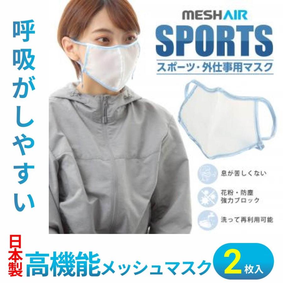 【送料無料!】MESH AIR SPORTS〜高機能メッシュマスク〜　【2枚入】 |  | 01