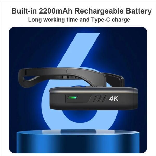 ウェアラブル 4K カメラ ヘッドマウント 手ぶれ補正 WiFi対応 Vlog用 ヘッドマウントカメラ ウェアラブルカメラ WiFi ビデオカメラ 広角