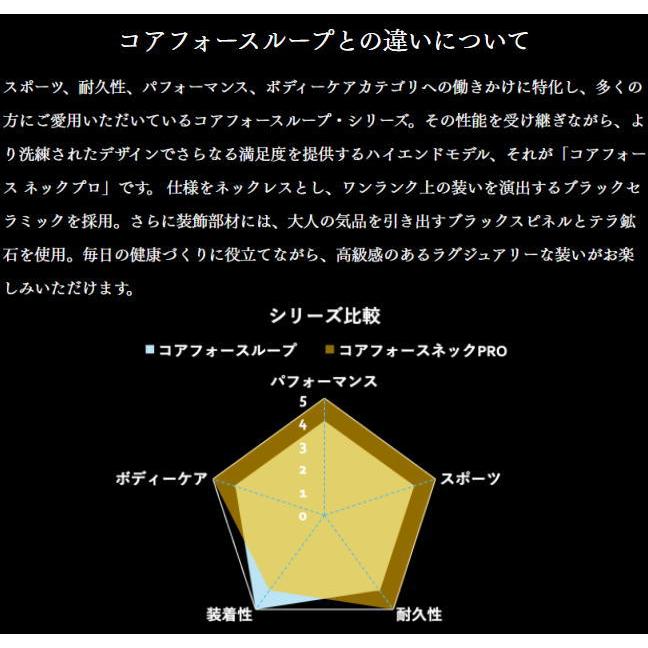 コアフォースネックプロ ブラックスピネル 50 (50cm) スポーツアクセサリー ネックレス バランス ゴルフ トレーニング 筋トレ アスリート 健康アクセ COREFORCE | COREFORCE | 10