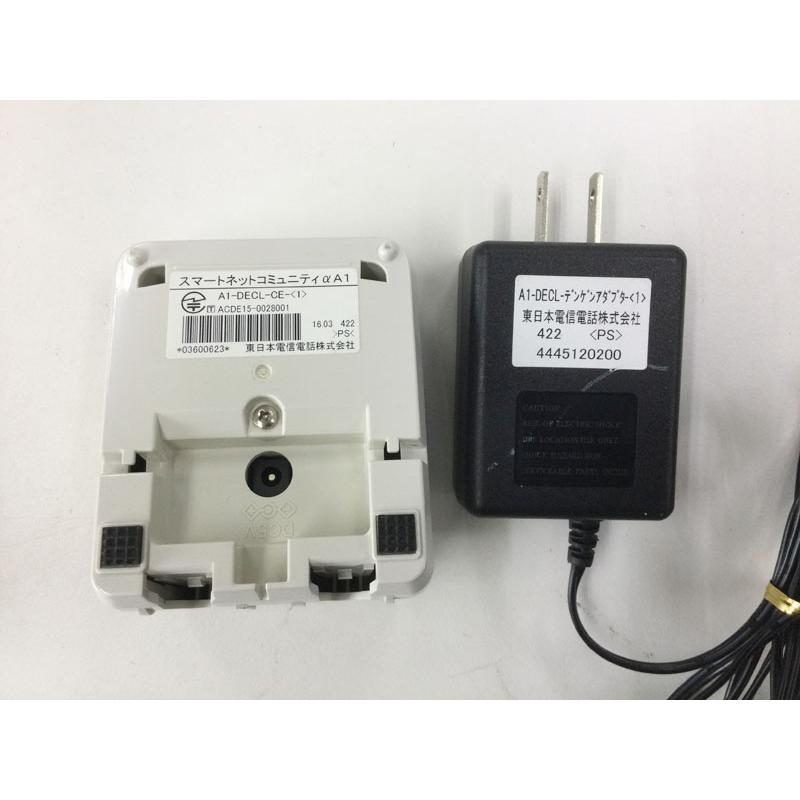 NTT αA1 シングルゾーンDECTコードレス電話機 A1-DECL-PS-(1)(W) 中古