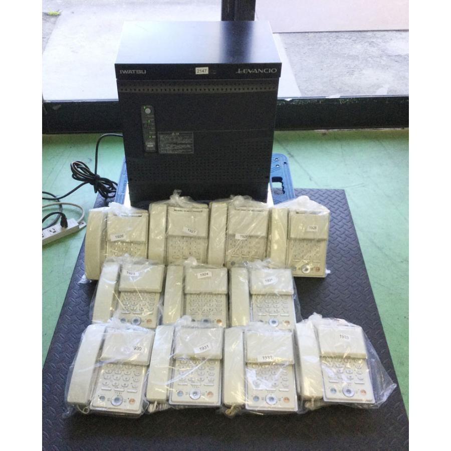 岩崎通信機(IWATSU/岩通) IX-CME-N主装置+IX-24KTDXE(WHT)電話機11台セット 中古ビジネスフォン★保証付・本州送料無料★ (管理番号2147）_1