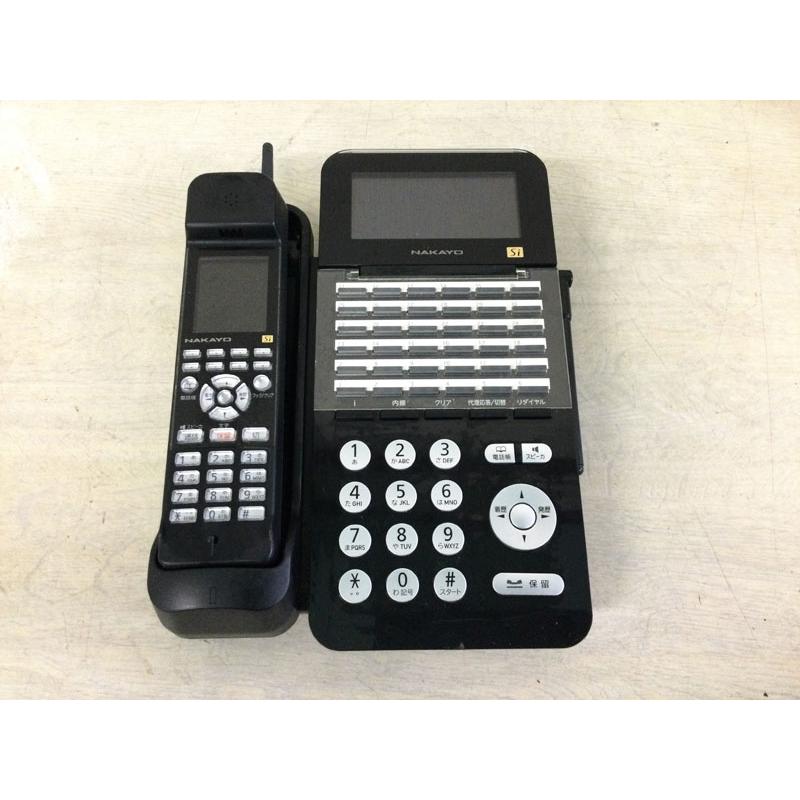 ナカヨ NYC-36Si-DHCLB：36ボタンDECTカールコードレス電話機(黒 
