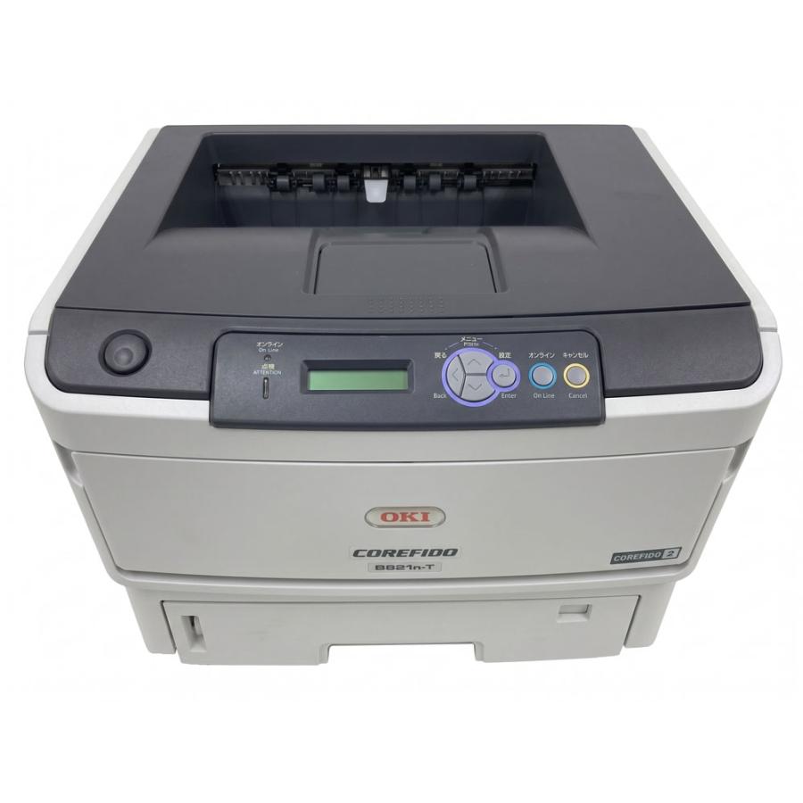 A3モノクロLEDプリンター OKI COREFIDO(コアフィード) B821n-T A4毎分35枚プリント カウンター約7,950枚★保証付き・本州送料無料★F12220の画像