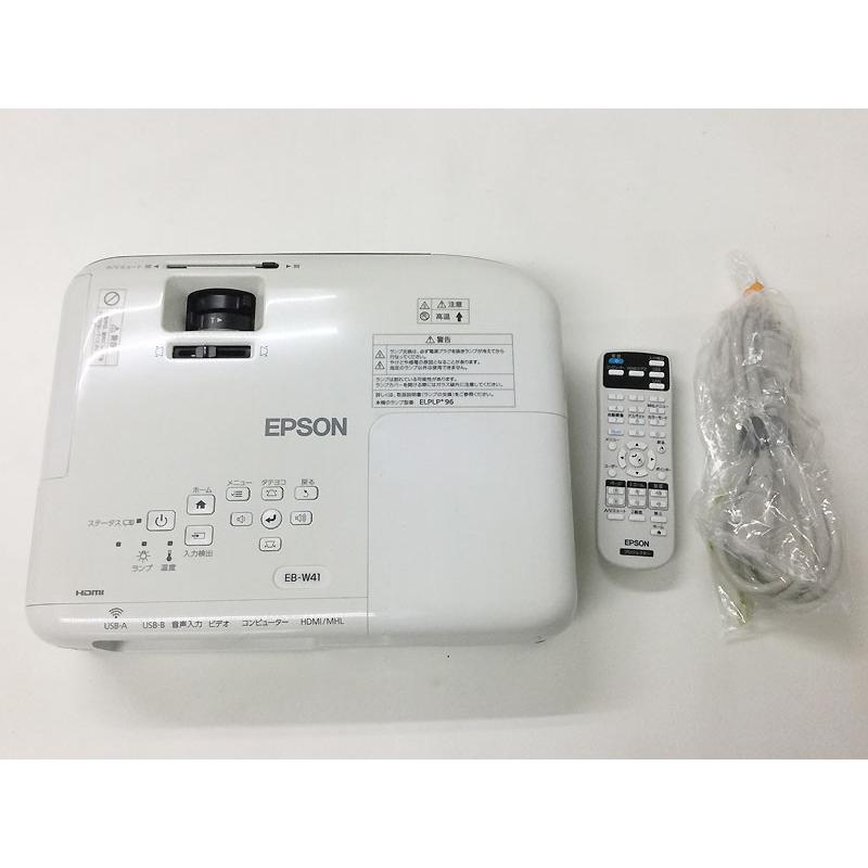 エプソン EPSON（エプソン） EB-W41 プロジェクター ランプ点灯時間58H  