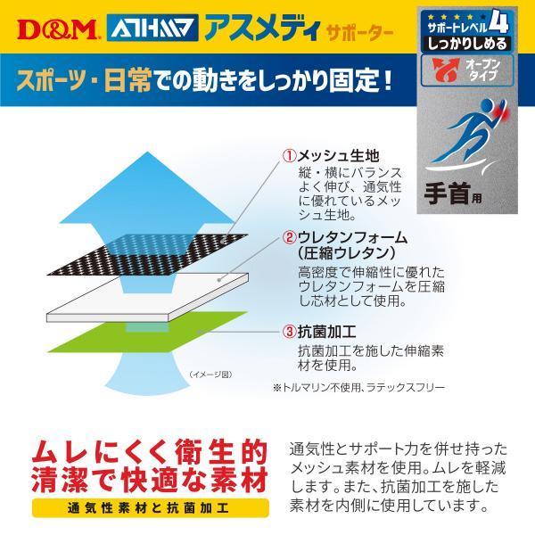穴田さん専用 D&M D＆Mサポーター シッカリオープンサポーター 108618-BLK