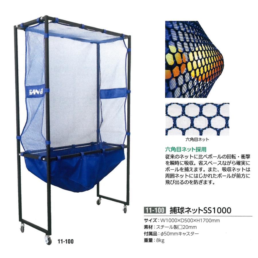 三英 捕球ネットSS1000 11-100 ＜2023CON＞ : 11-100 : JPNスポーツ 