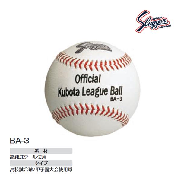 久保田スラッガー 硬式ボール 6個 練習球 中学硬式 高校野球 BA